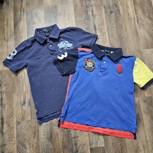 2 Polo Ralph Lauren Boy's Size M. 10-12 yrs Polo Shirts with big Pony